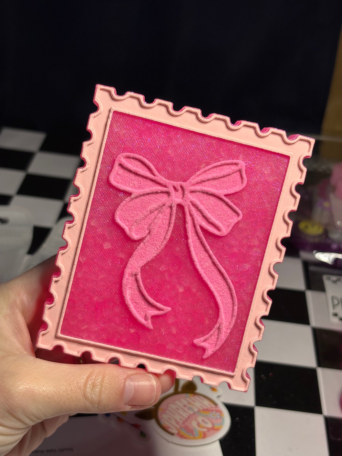 Stamp w/ bow