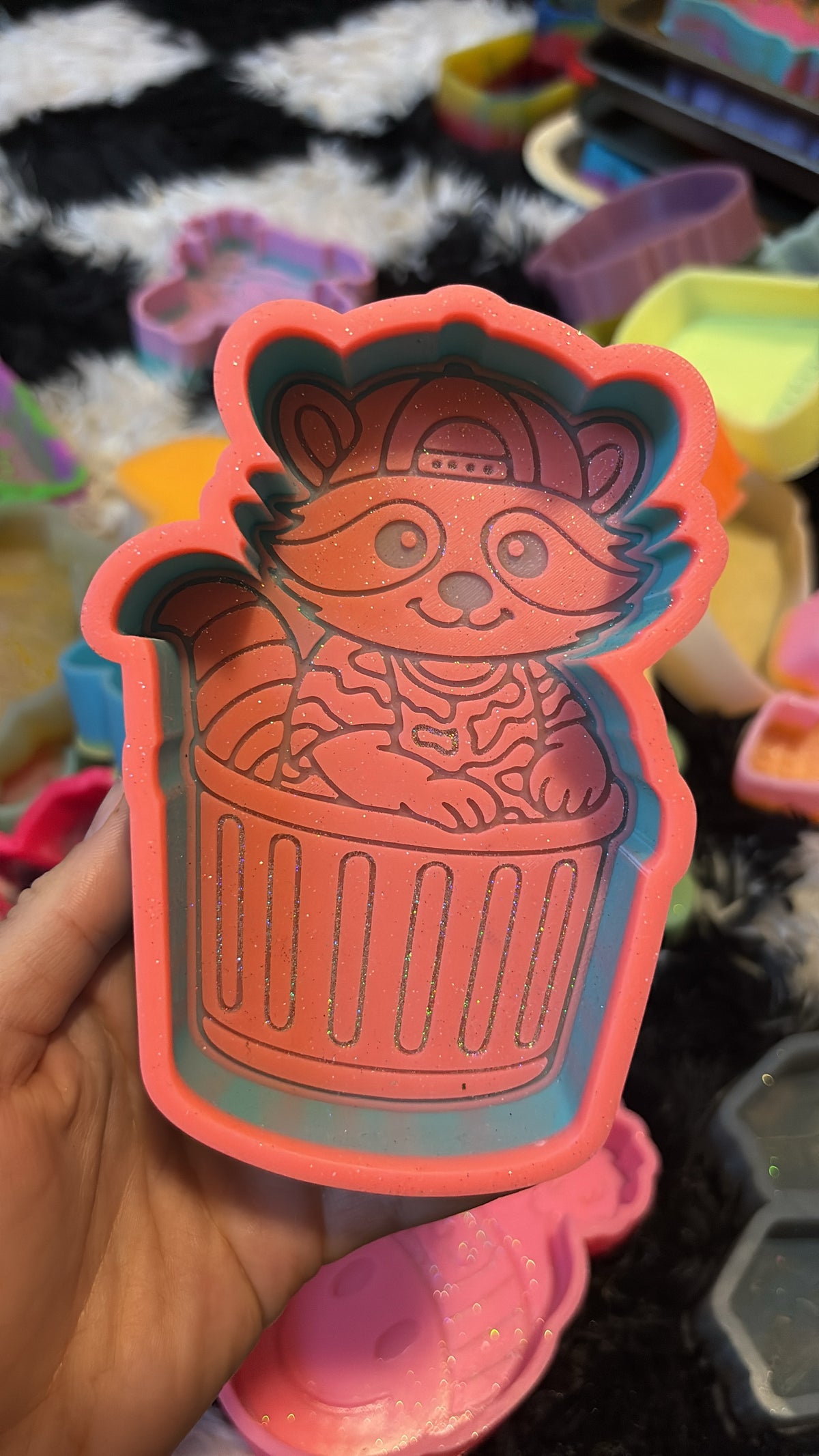 RR Raccoon in trash