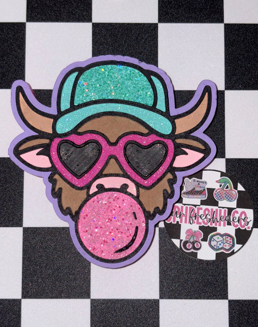 Cow w/ bubble gum