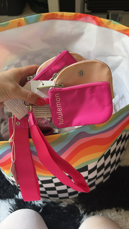 Lulu wristlet dual pouch
