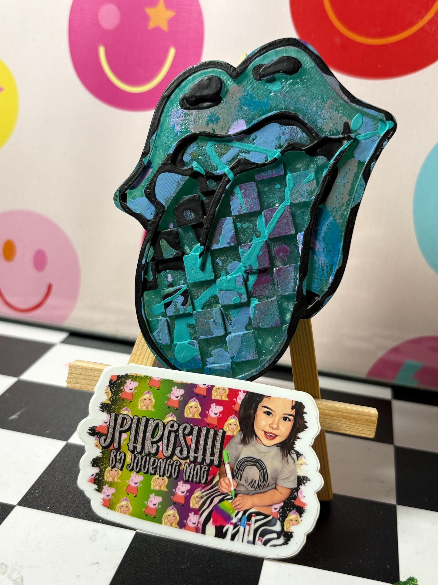 RTS Checker tongue - Blue Punch