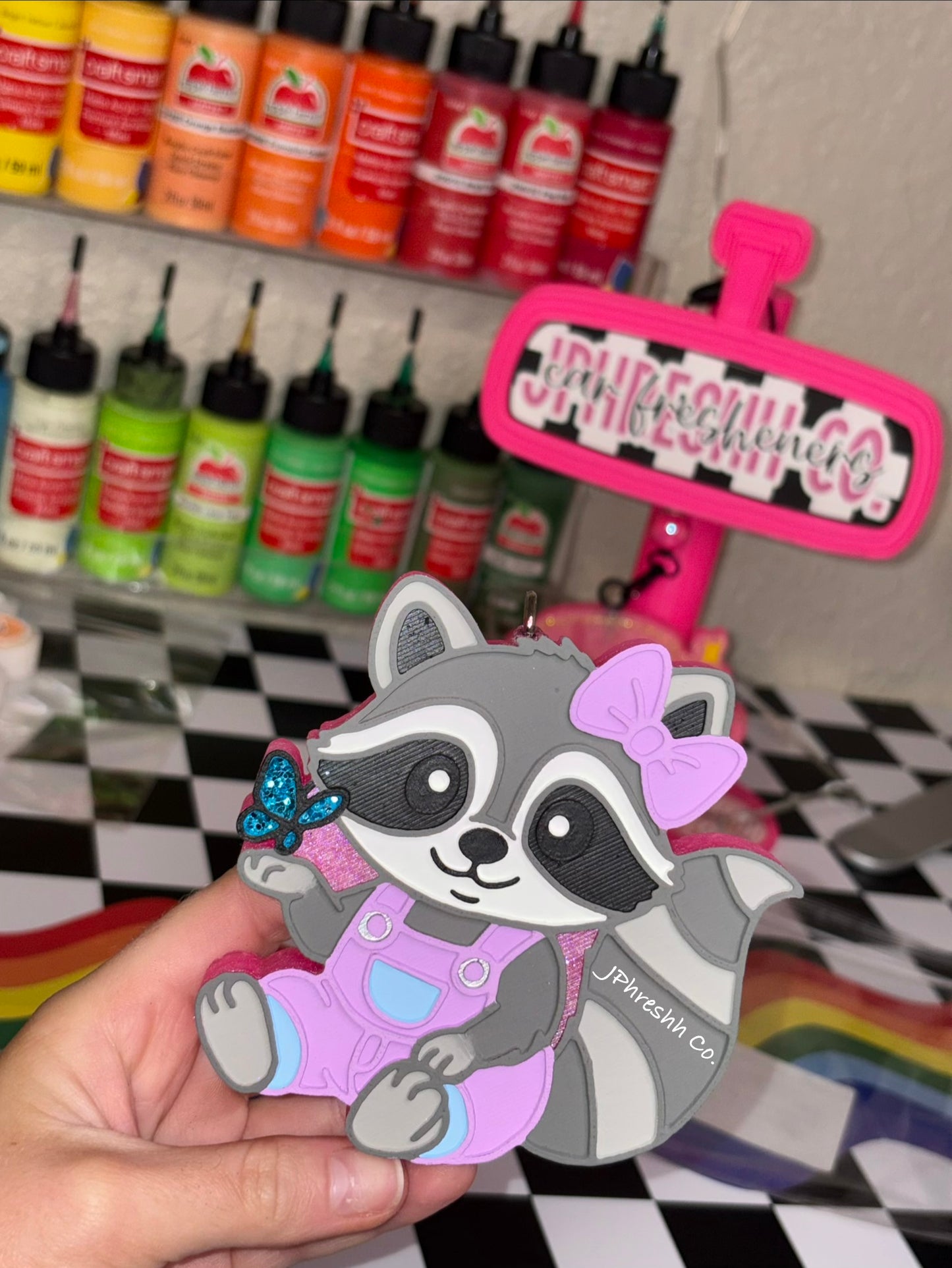 Raccoon W/ Butterfly