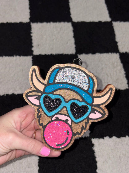 Cow w/ bubble gum