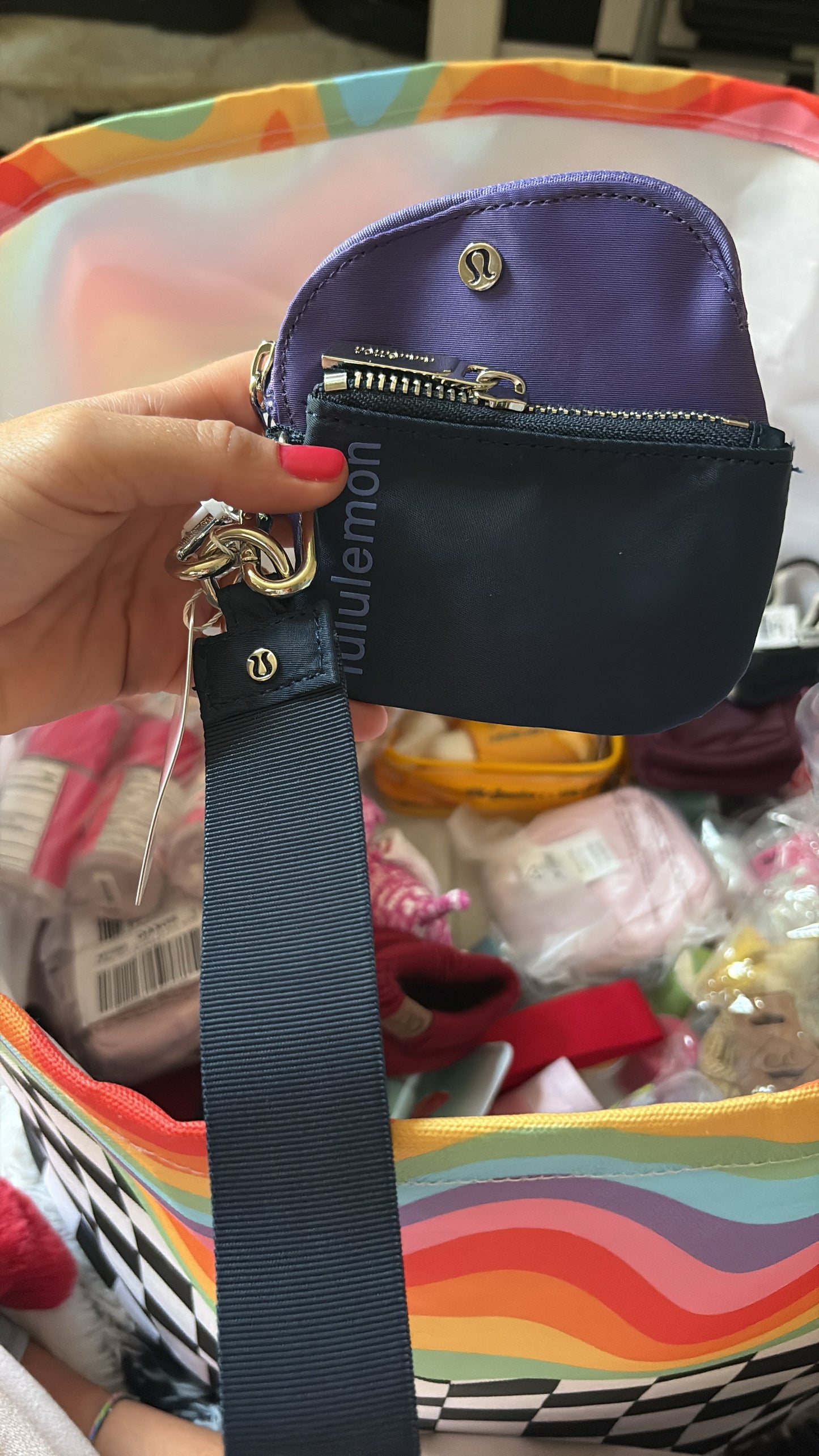 Lulu wristlet dual pouch