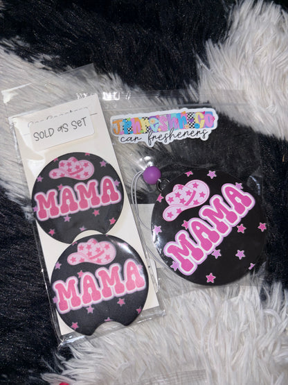 Car freshie & coaster set