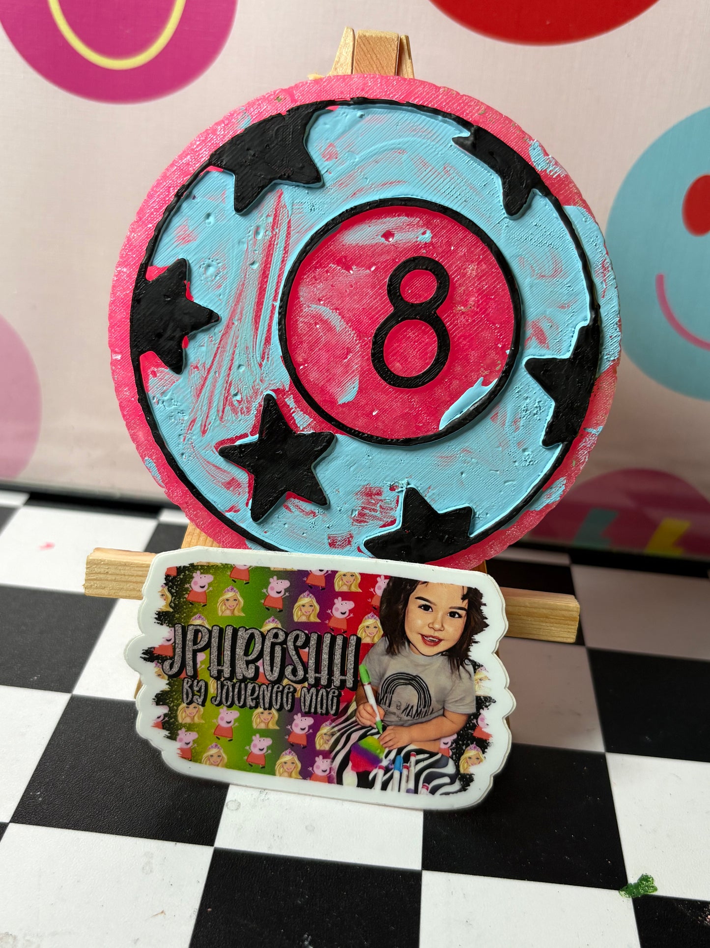RTS 8ball w/ stars - Blue Punch